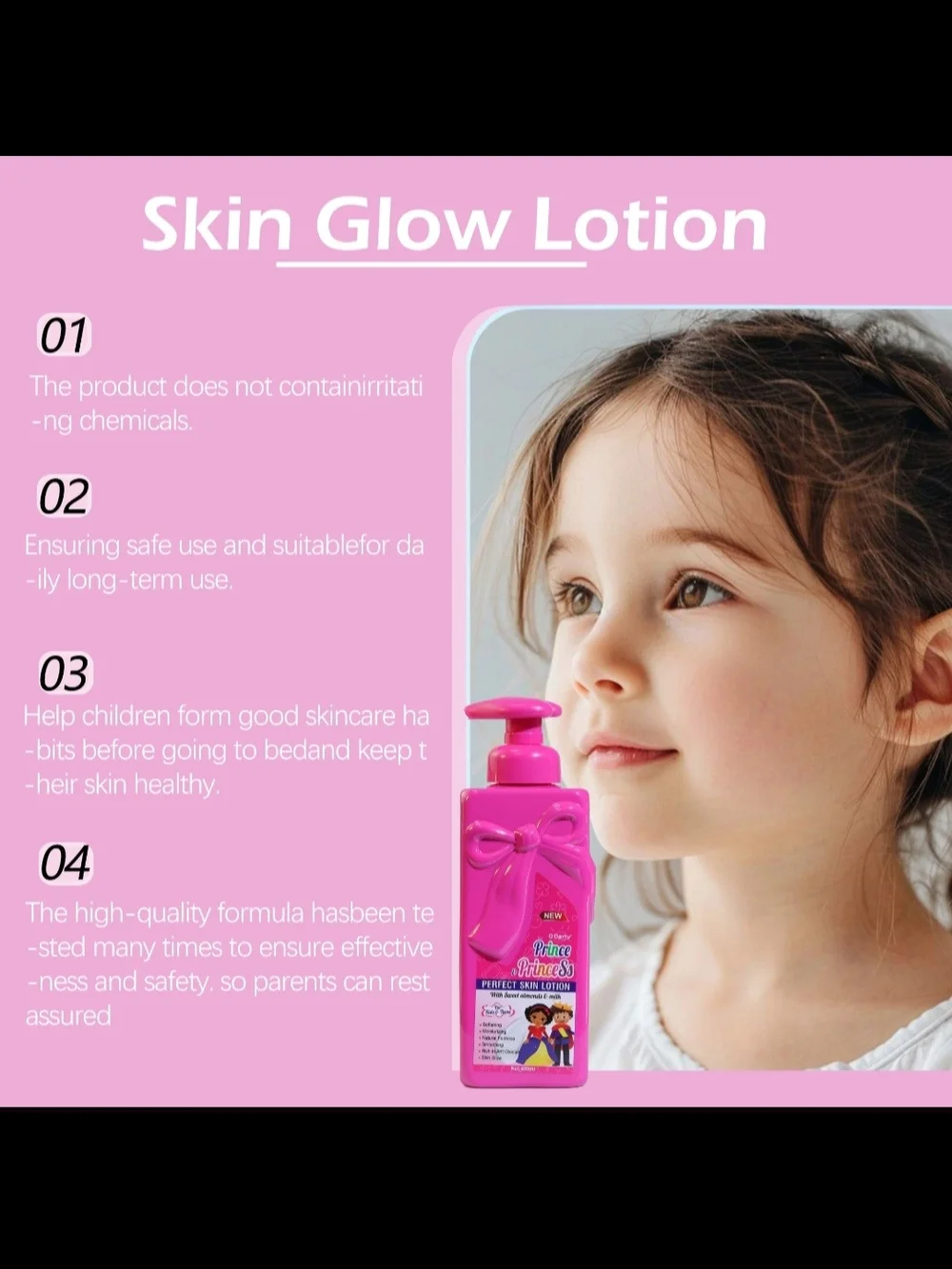 Kids Skin Glow Lotion - Pink